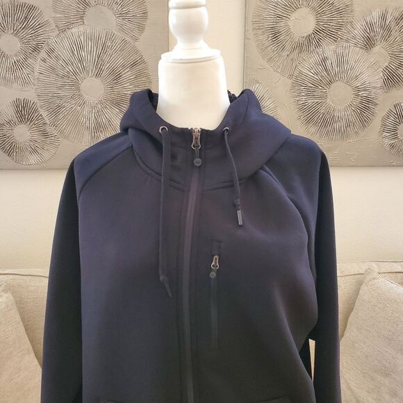 💥32 DEGREES💥  Men's Fleece Tech Sherpa Lined Zip-Front Hoodie - [Large, Black] - Picture 5 of 13